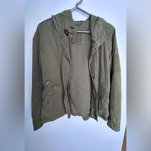 American Eagle Outfitters Olive Bomber Jacket